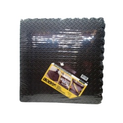 Anti Fatigue Interlocking Mats 24x24" 4pk. Black 10mm Thickness Prograde"