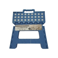Folding Step Stool 9 11.4" x 9" x 9" Blue Oasis Home"