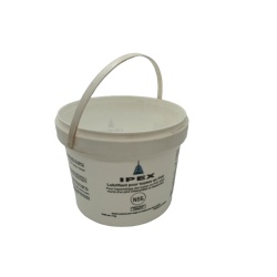 Pail 6L White Plastic w/Lid