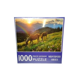 Jigsaw Puzzle 1000pc. Mountainside Horses
