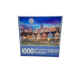 Jigsaw Puzzle 1000pc. Painted Ladies By Moonlight