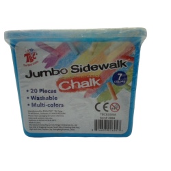 Jumbo Sidewalk Chalk 20pcs. 7 Colours