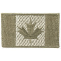 Canadian Flag Patch - Coyote 3.25x2 Inch 8.25x5cm