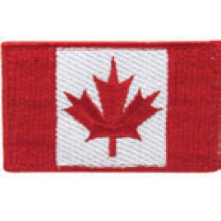 Canadian Flag Patch - Red 3.25x2 Inch 8.25x5cm