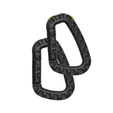 Tactical biners - 2 pack - black