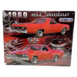 Metal Sign 12x15" 1969 El Camino SS 396"