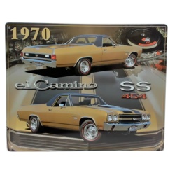 Metal Sign 12x15" 1970 El Camino SS 454"