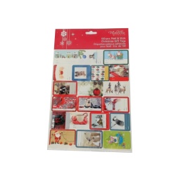 Christmas Gift Tags 100pk. Peel & Stick Mill Brook