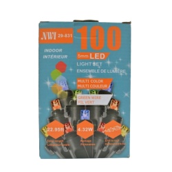 Led Light 100lt Indoor Multi Color Bulb 22.95 Ft Long