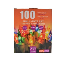 Mini Light 100lt In/outdoor Multi Bulb 22.95ft Length