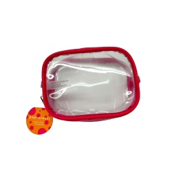 Small Zippered Organizer Clear/Pink Pop Arazzi