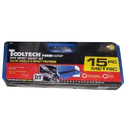 15 Pc 1/2 Dr Deep Impact Socket Set Metric 10 to 32mm"