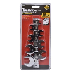 8PC Crow Foot Wrench Set Metric Carbon Steel