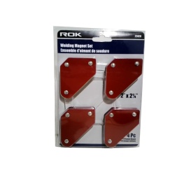 Welding magnet set 4 pack - holds work at 45 90 and 135 degrees - 2x2.25 inch