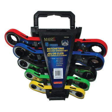 Ratchet Wrench Box End 5pc Metric