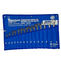 combwrench set cr-v metric 15 pc