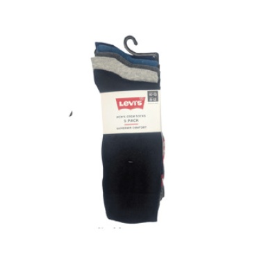 Levi's Crew Socks - Men's 5 Pack Size 10-13