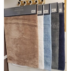 100% Cotton Antimicrobial Bath Mats 21x34" 5 Colors - Assorted"
