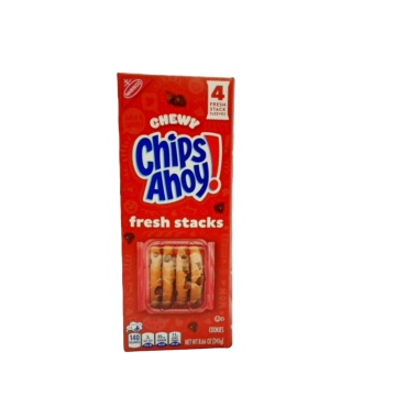 Chewy Chips Ahoy! Cookies Fresh Stacks 4 Sleeves 245g. Nabisco