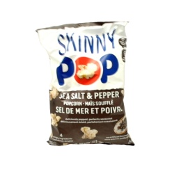 Skinny Pop Popcorn Sea Salt & Pepper Flavour 125g.