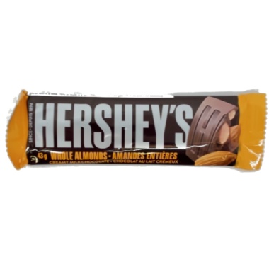 Hershey's Whole Almonds Chocolate Bar 43g.