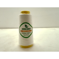 Sewing Thread White 1500m 100% Polyester King Bird
