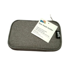 Face Mask Holder 8 x 5" x .875" Grey Holds Up To 5 Masks Honey Can Do"
