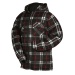 Pile Jacket - hooded - black/red - XLarge ()