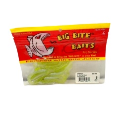 Big Bite Baits 3 Curl Tail Grub Snot Rocket 10pk."