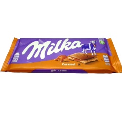 Chocolate Bar Milka Caramel 100g.