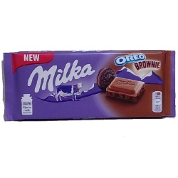Chocolate Bar Milka Oreo Brownie 100g.