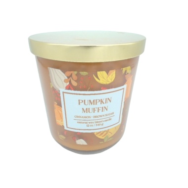 Jar Candle 12oz. Pumpkin Muffin Cinnamon Brown Sugar