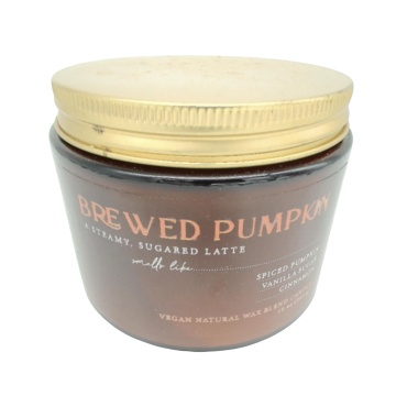 Jar Candle 13oz. Brewed Pumpkin Vegan Natural Wax Blend