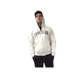Cape Cod Zipper Hoodie Medium Driftwood Heather
