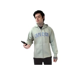 Cape Cod Zipper Hoodie XL Moss Heather