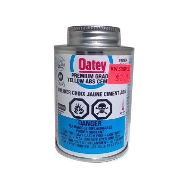 ABS cement yellow 118ml with brush Oatey