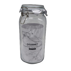 Glass Hermetic Jar 2000ml Gourmet Expressions
