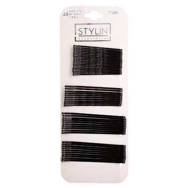 Bobby Pins Ass't Sizes 48pk Stylin