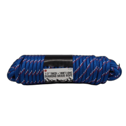 1/2 X 100' Diamond Braid Rope 800lb Breaking Point Assorted Colours"