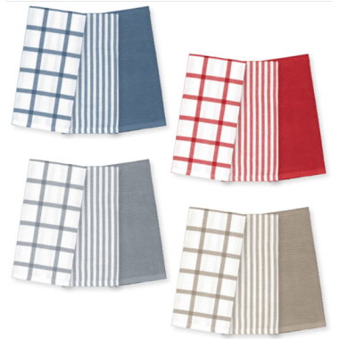 Premium Kitchen Towel 3 Pack 17.7x27.55 Inch Assorted Colours