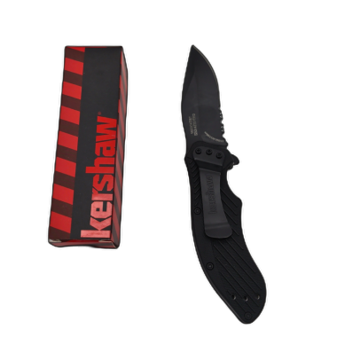 Folding Knife 3 Black Coated Blade Kershaw Speedsafe