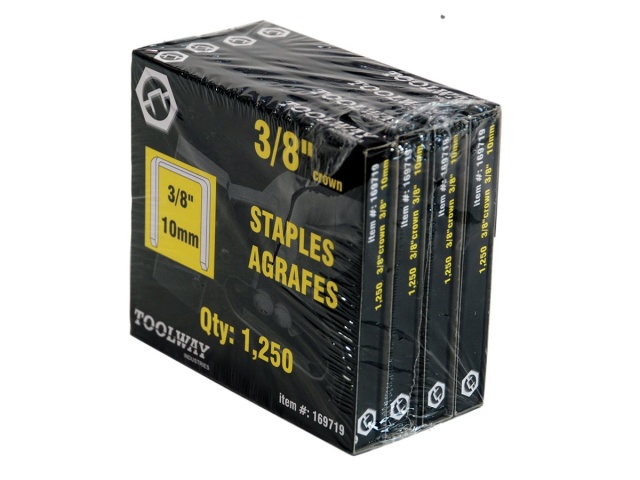 Staples 3/8 T50 1250bx 4bx/pk - sold by the individual box
