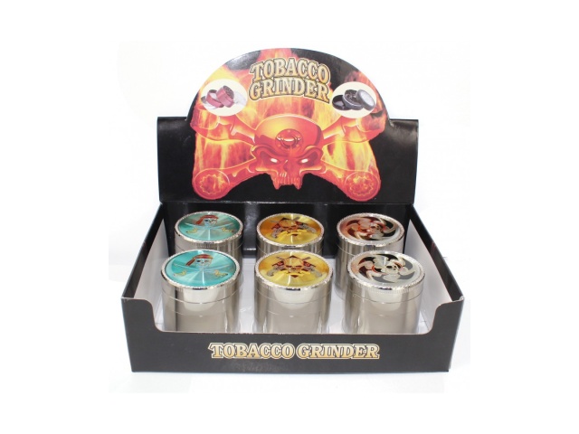 Metal Grinder 5 Parts - Fancy Skull (6)