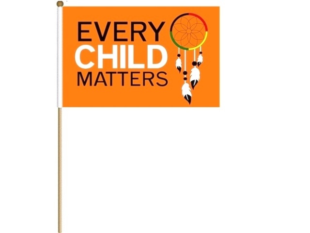Every child matters 12x18 inch flag with dream catcher