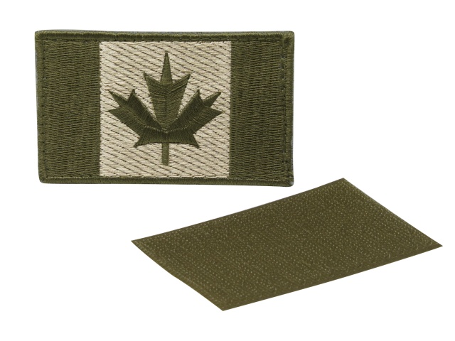 Canadian Flag Patch Olive