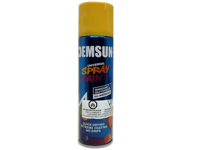Spray Paint Demsun Gloss Yellow 200mL