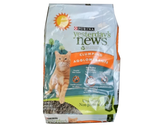 Clumping Paper Cat Litter Unscented 20lb. Purina Yesterday\'s News (endcap)