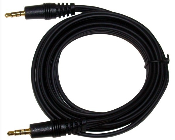 Cable 3.5mm to 3.5mm triplex 4 pole a/v 6 foot