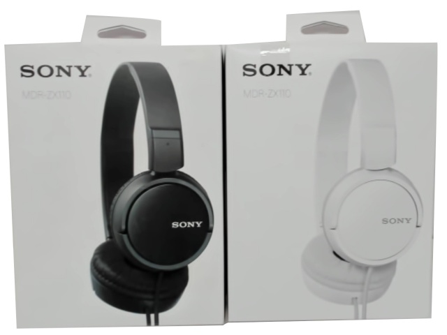 Headphones Wired Black Or White Sony