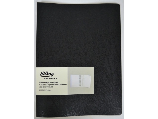 HILROY BINDER STYLE NOTEBOOK 100PGS 8.8x6.8 inch